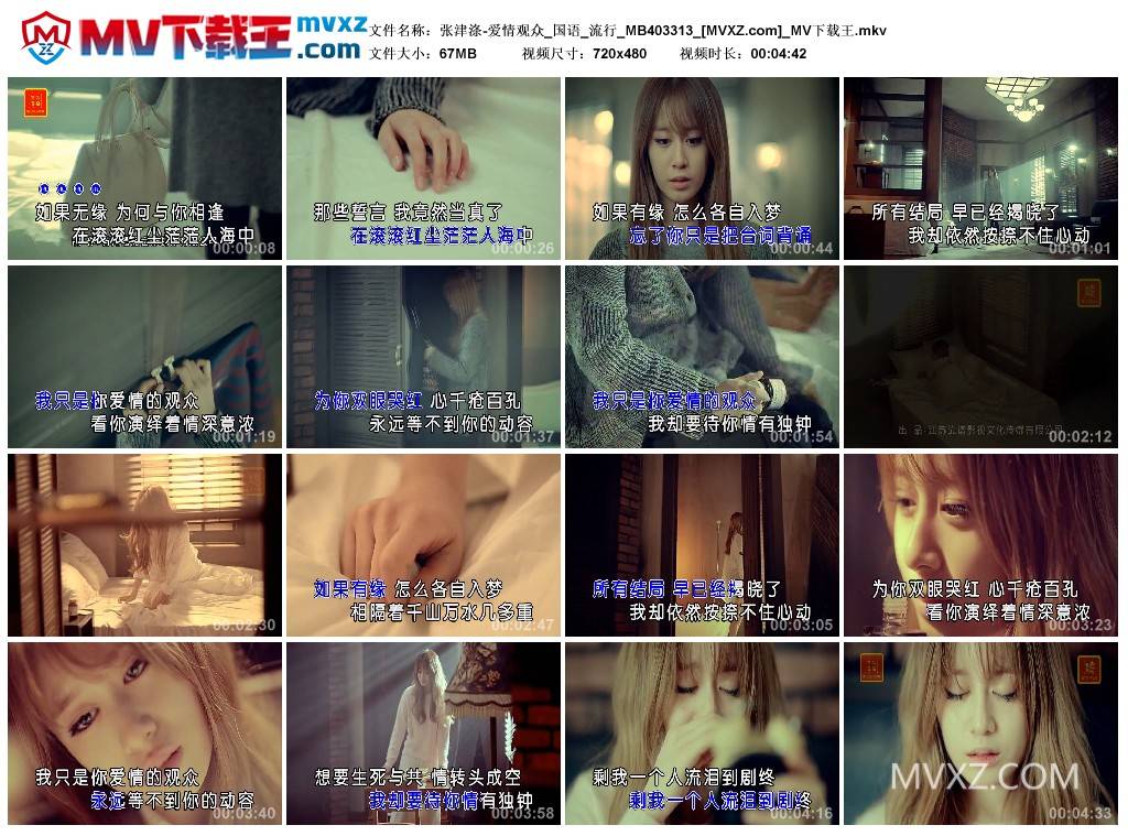 张津涤-爱情观众_国语_流行_MB403313